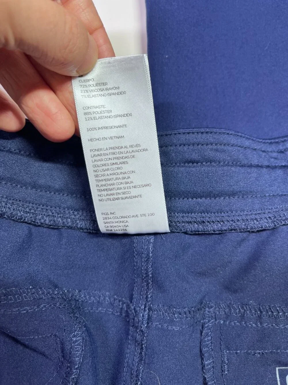 FIGS Men's Size M Navy Blue Axim Cargo Scrub Pants Pull-On